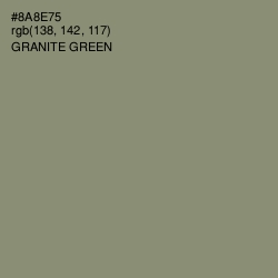 #8A8E75 - Granite Green Color Image
